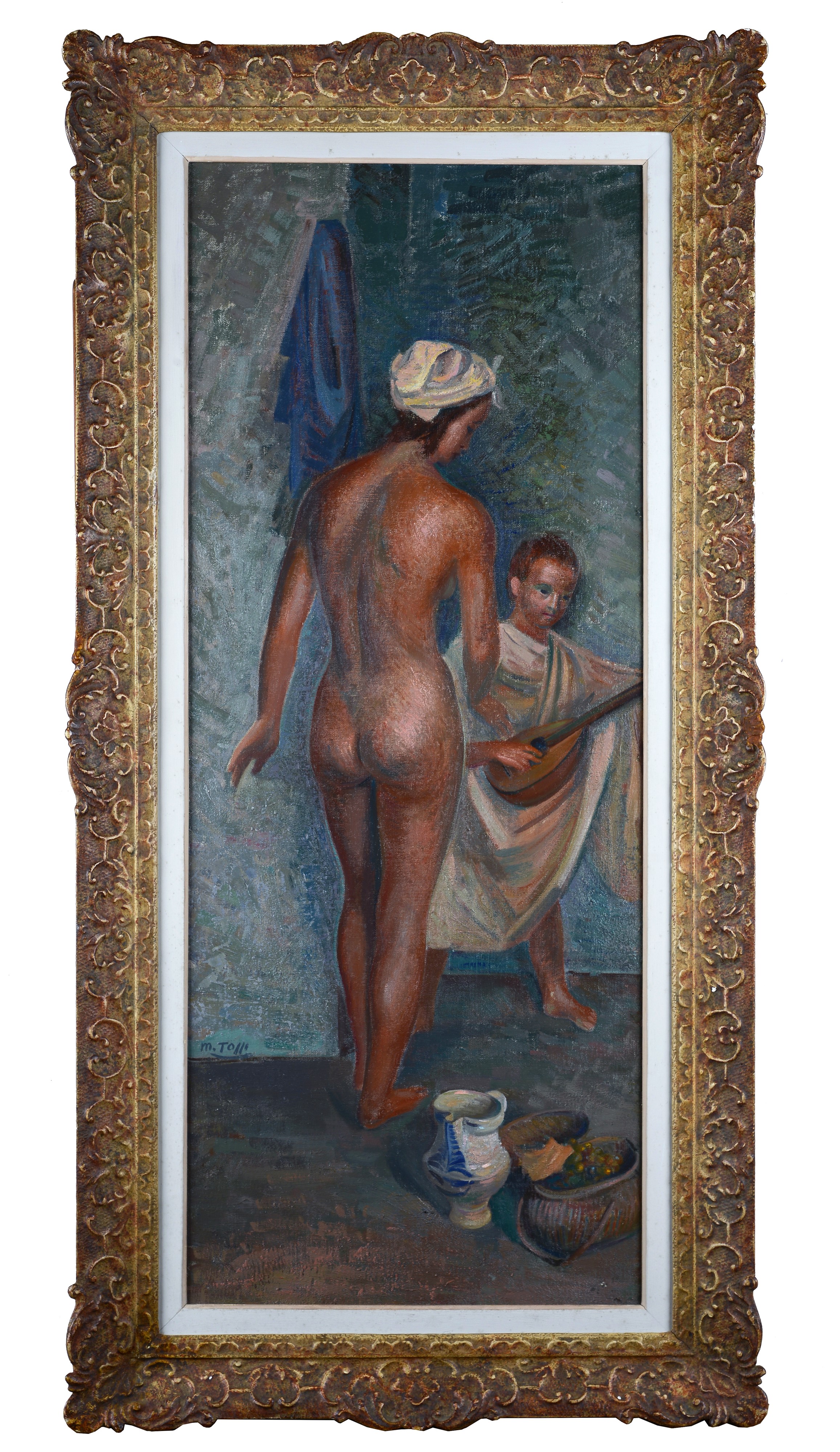 Nudino femminile con amorino