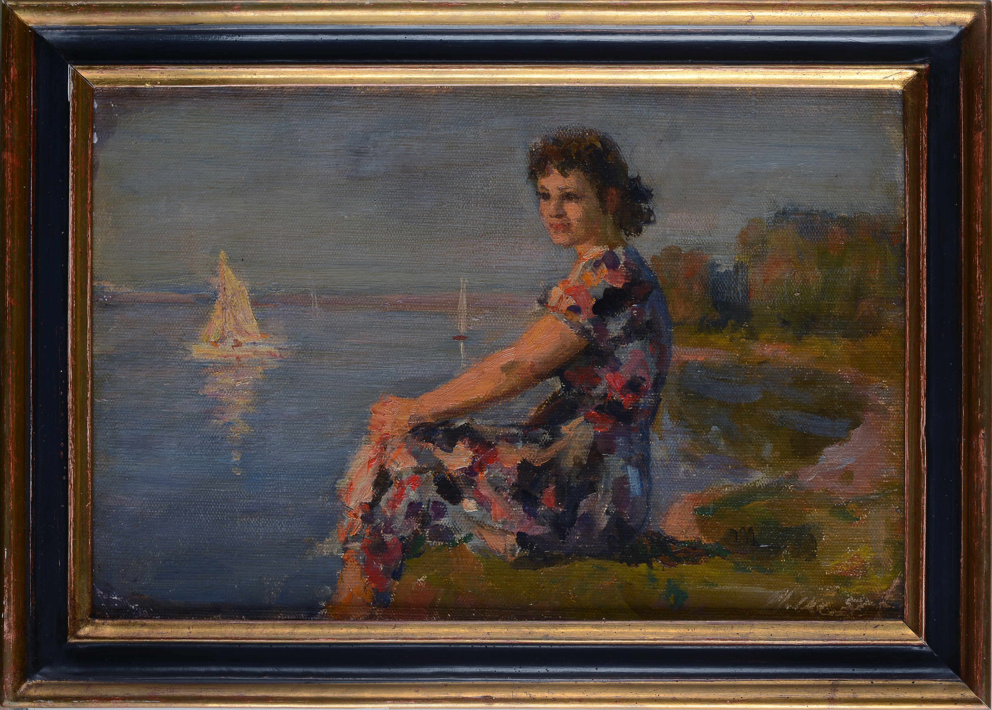 Iosif Michajlovic Gurvic - Ragazza Lungo il Fiume