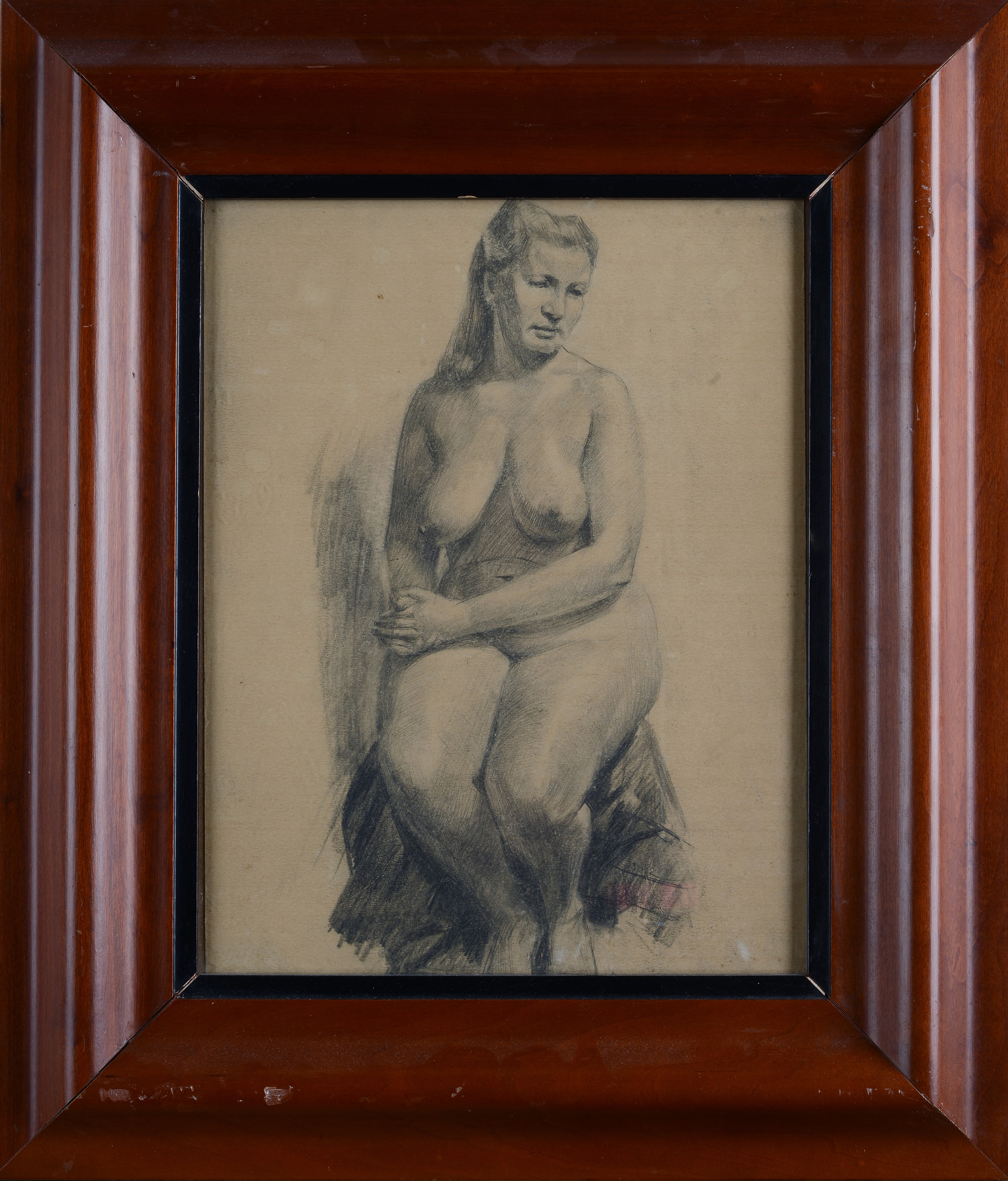 Attr. a Fedor Ivanovich Rerberg - Nudo Femminile
