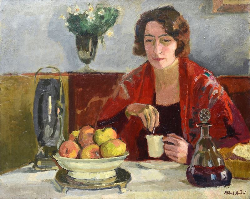 Albert André - Interno con Figura