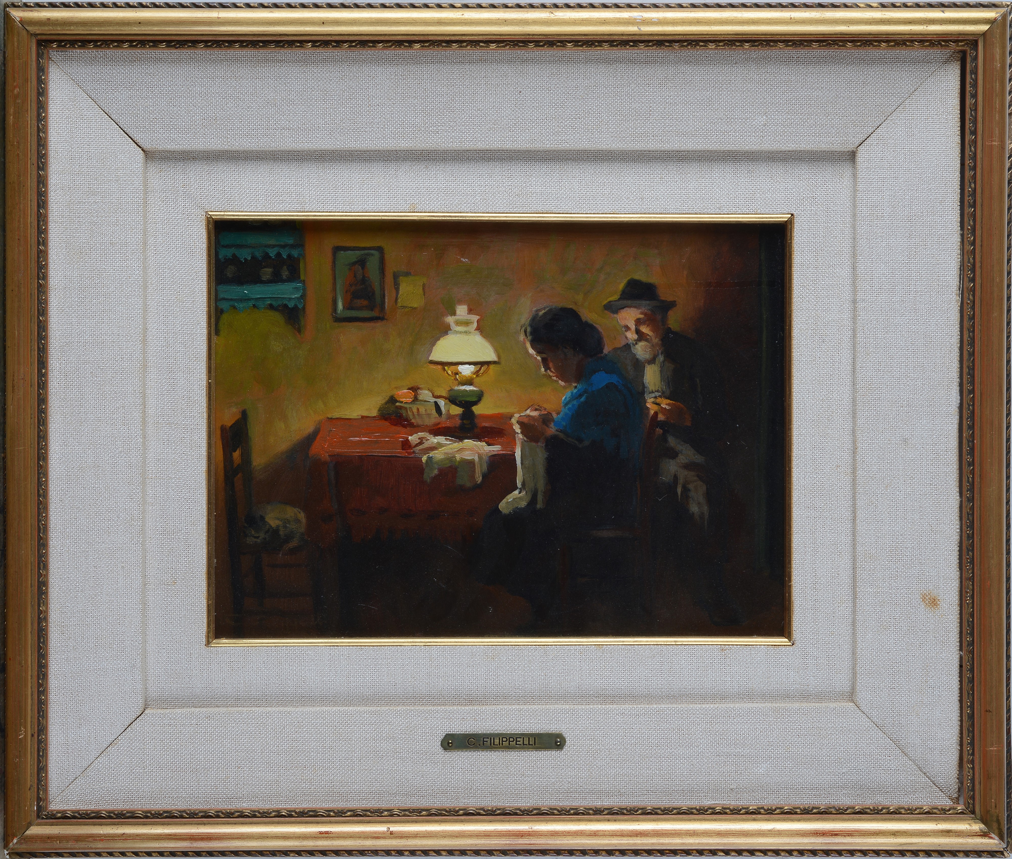 Cafiero Filippelli - Interno con Figure