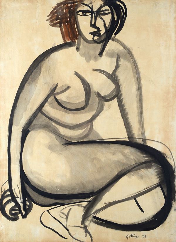 Renato Guttuso - Nudo femminile