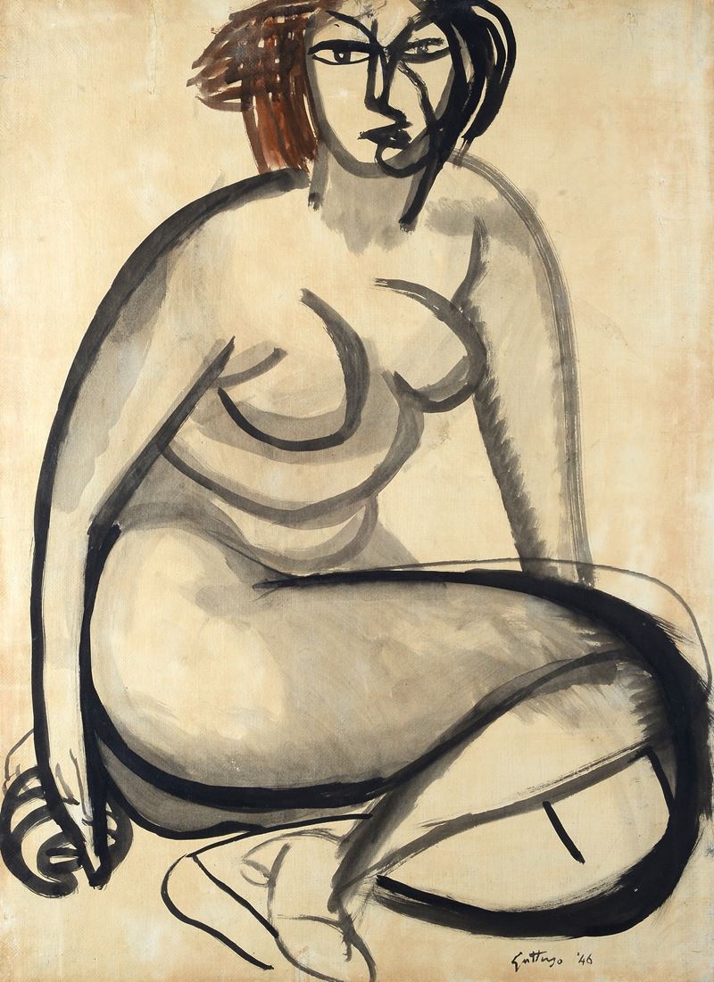 Renato Guttuso - Nudo Femminile