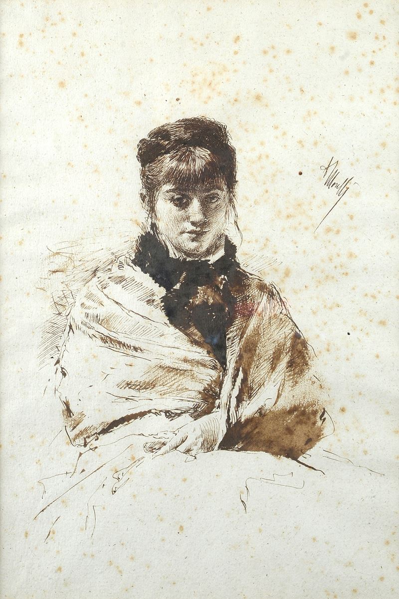 Domenico Morelli - Ritratto di Ragazza
