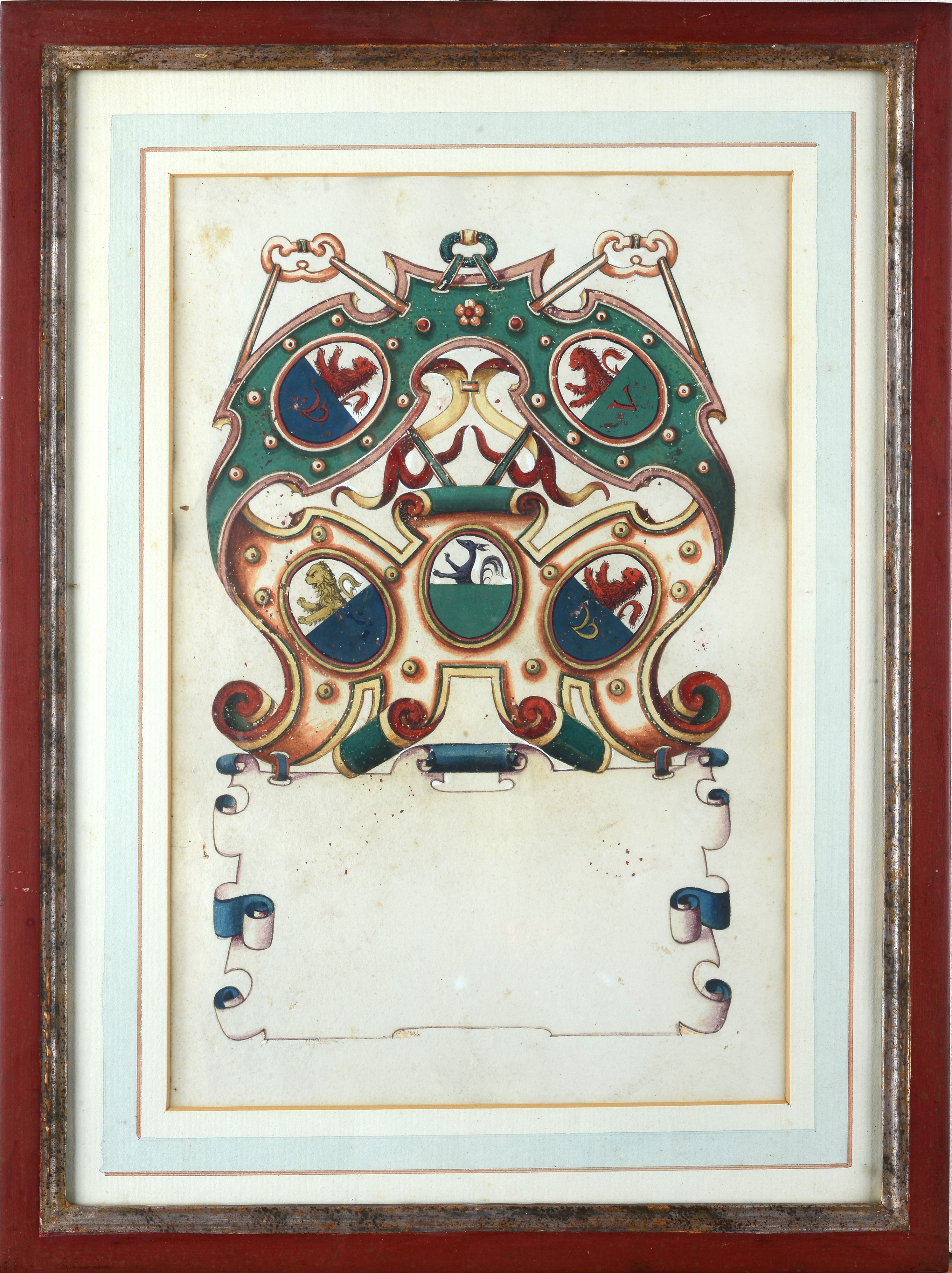 Serie di sei stemmi nobiliari