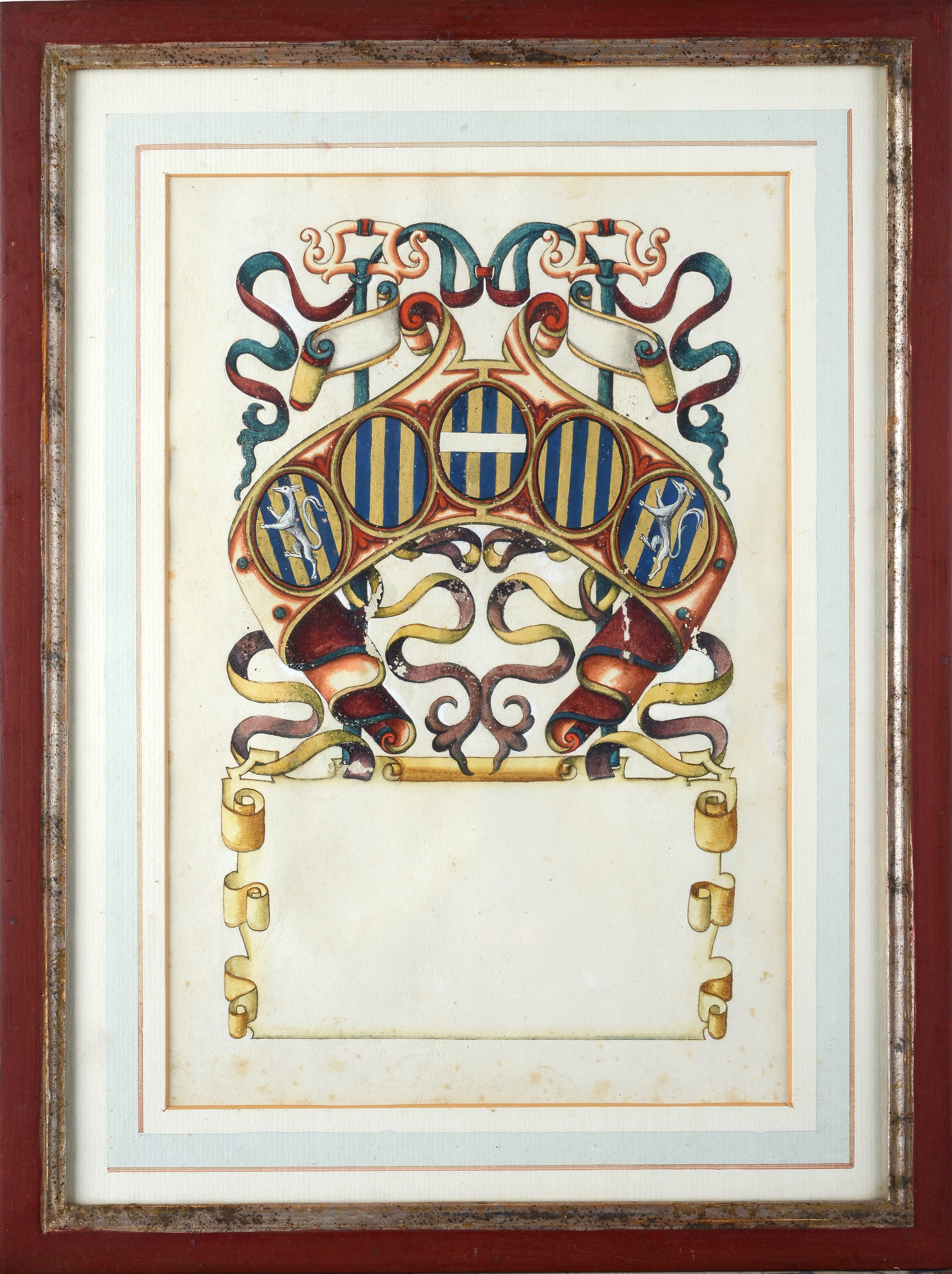 Serie di sei stemmi nobiliari