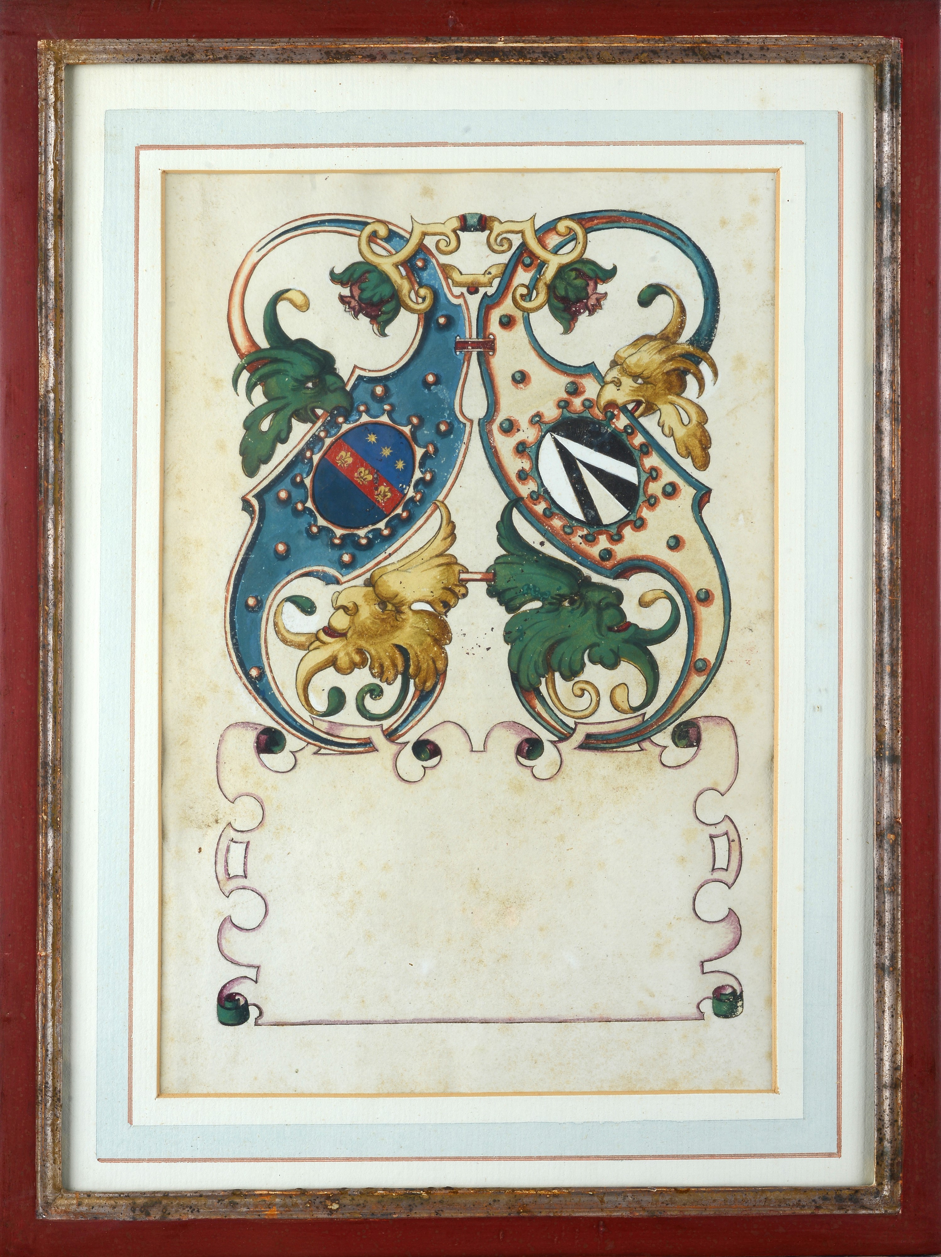 Serie di sei stemmi nobiliari