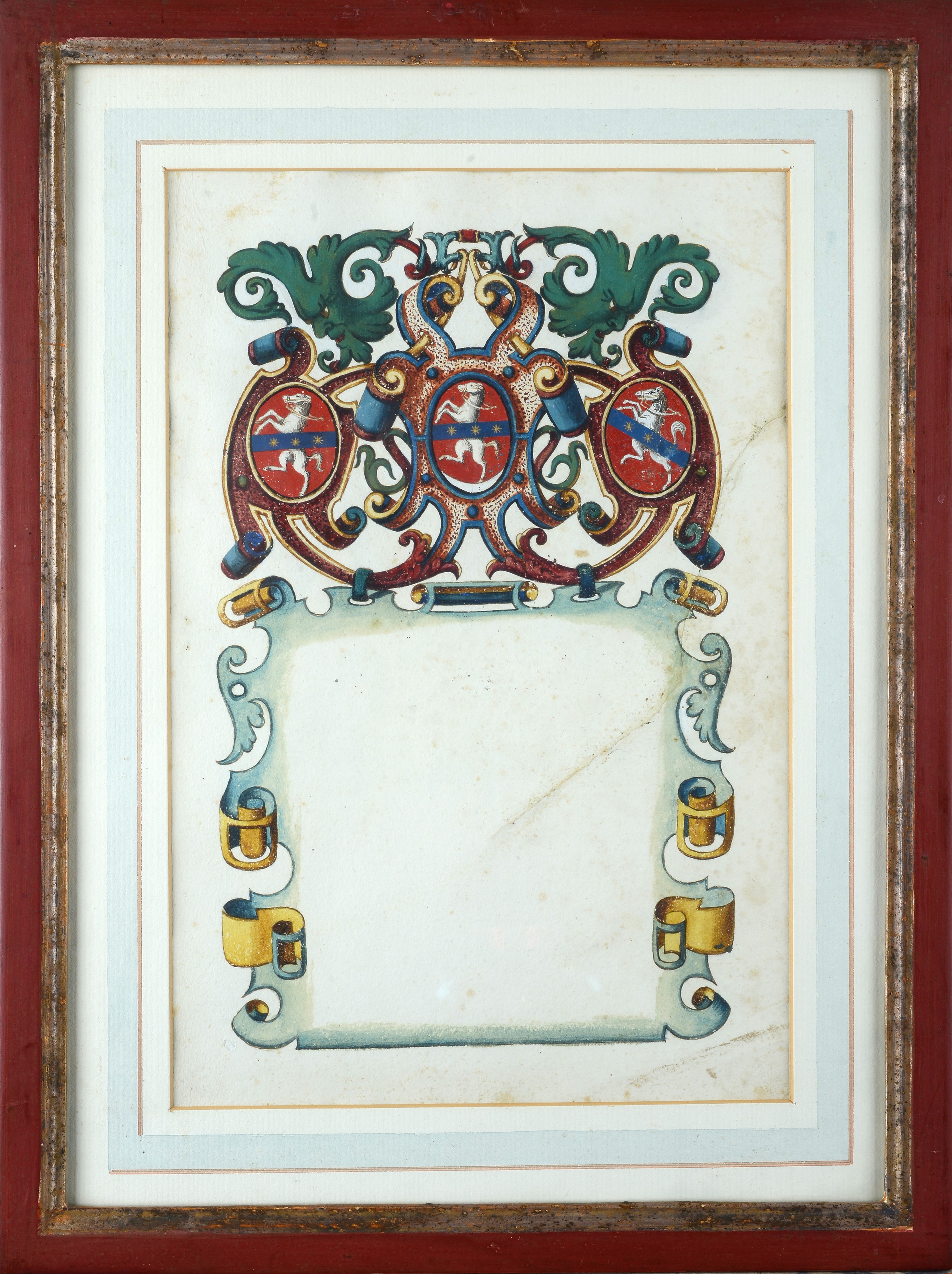 Serie di sei stemmi nobiliari