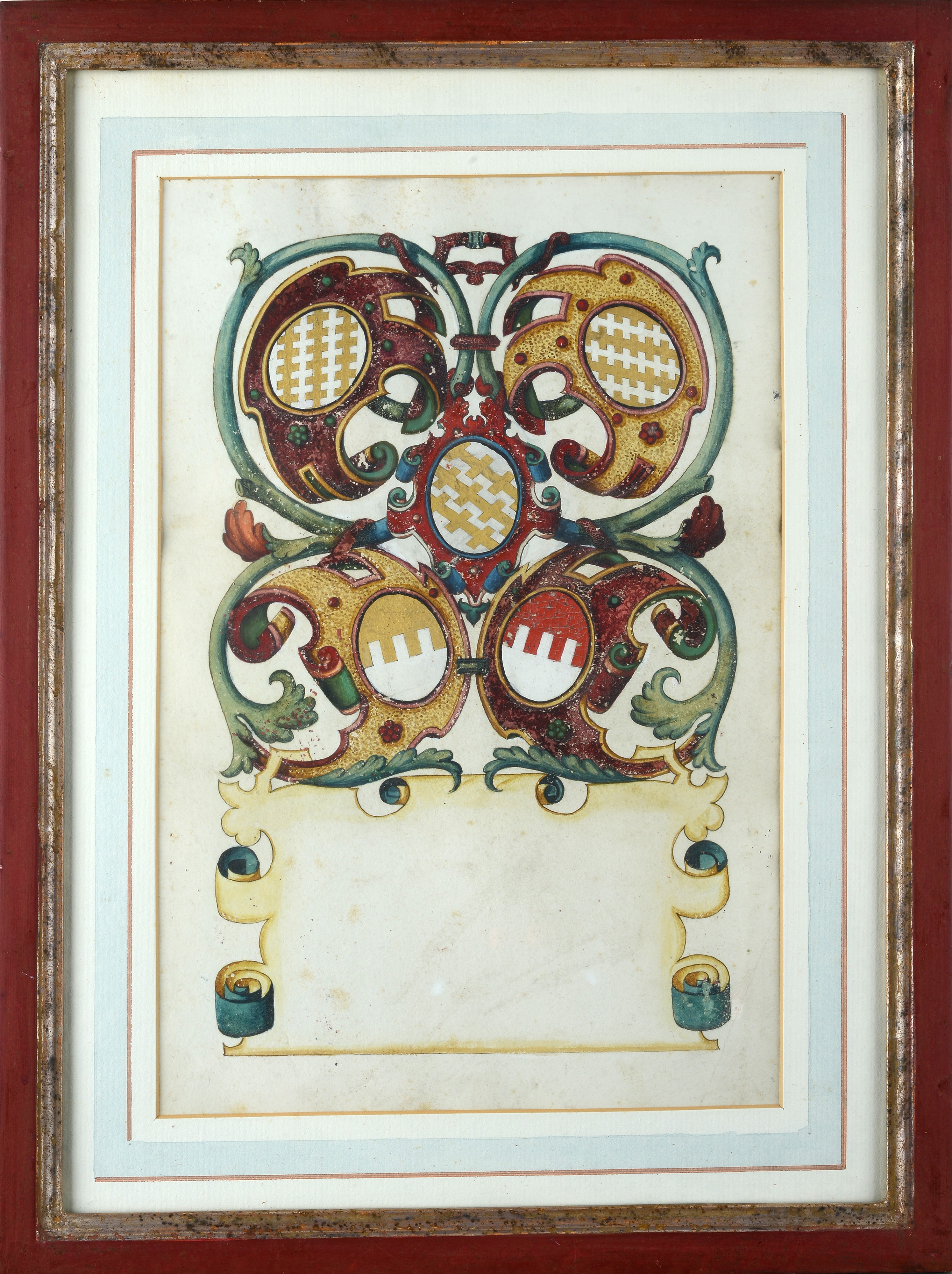 Serie di sei stemmi nobiliari