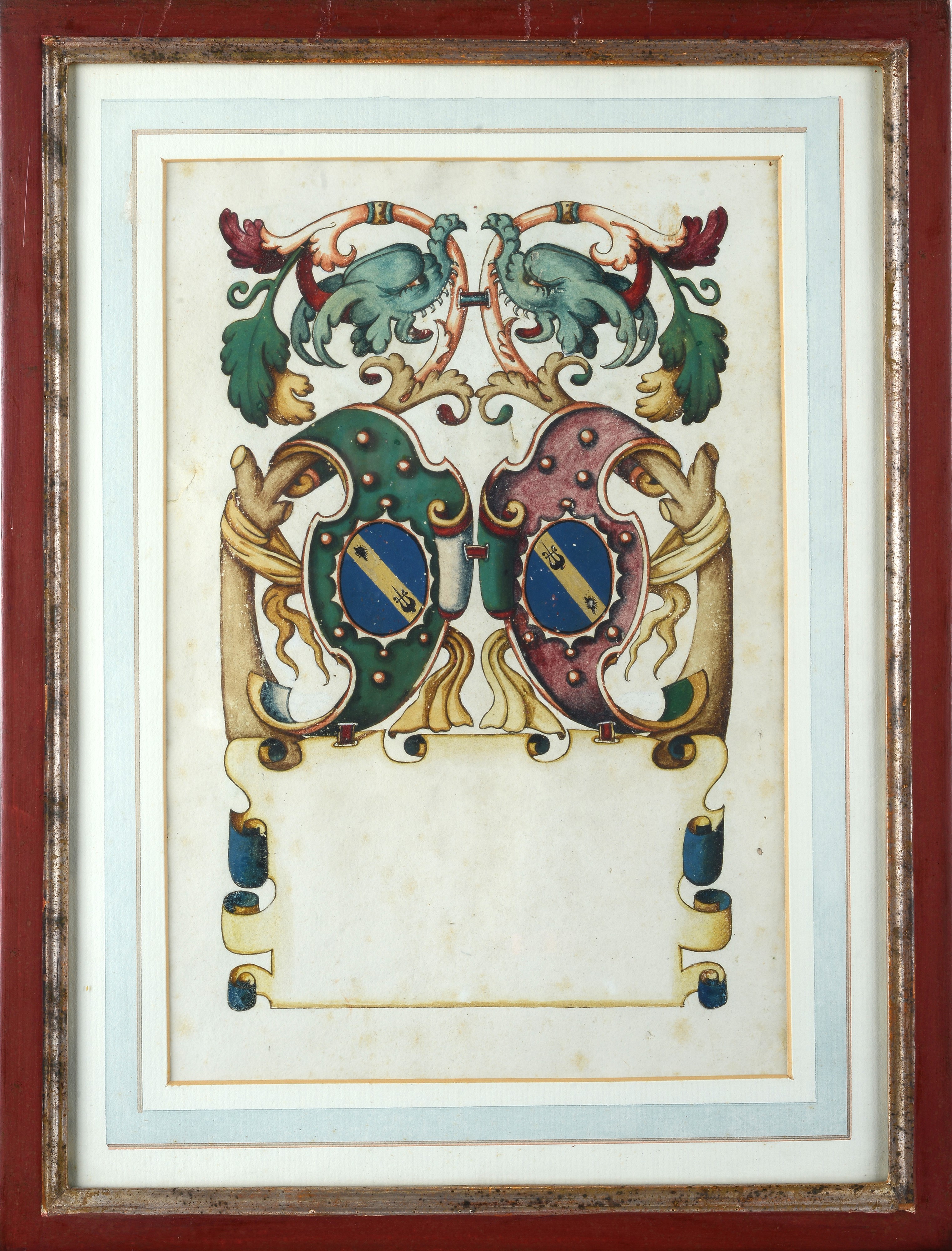 Serie di sei stemmi nobiliari