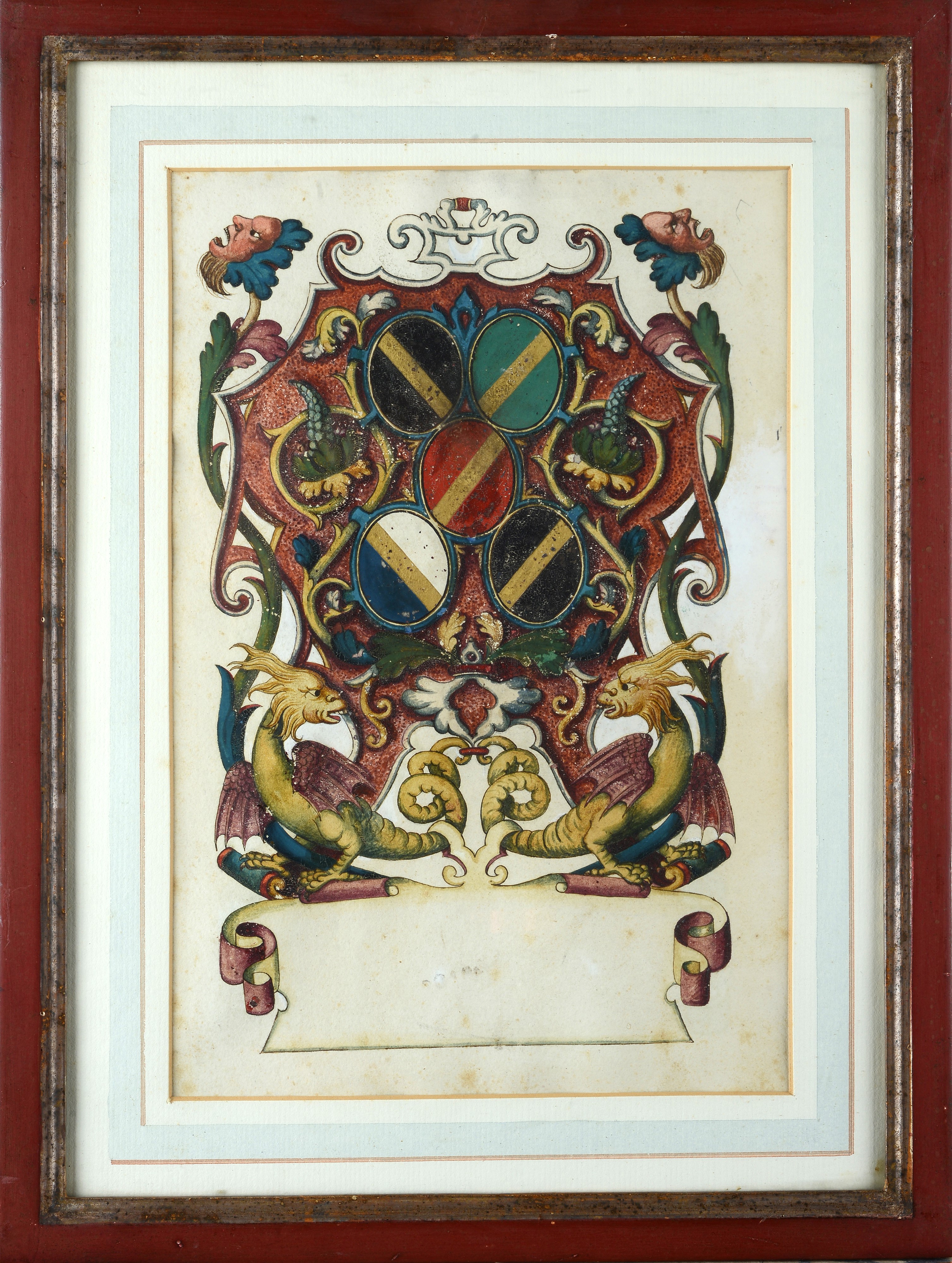 Serie di sei stemmi nobiliari