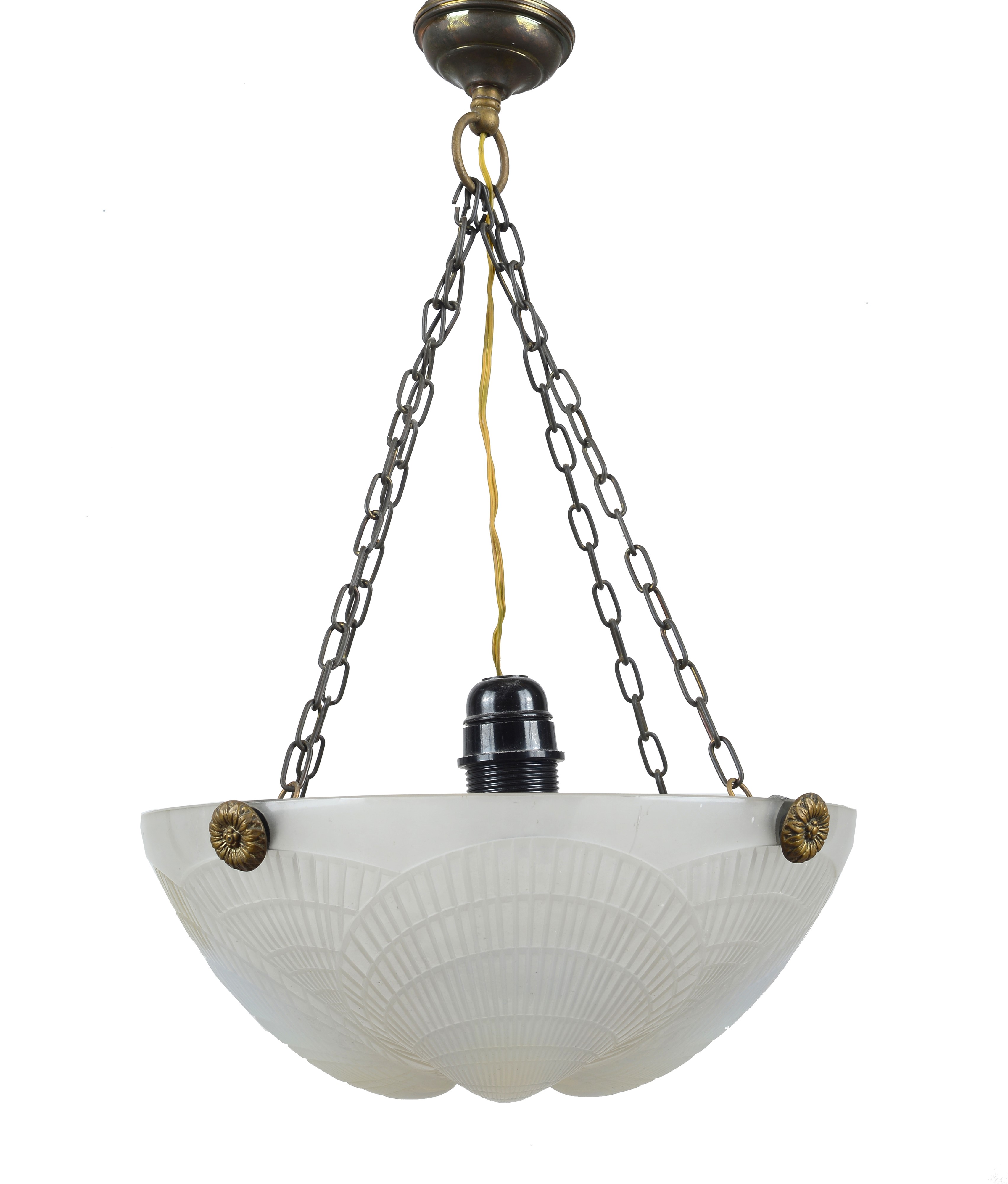 Coppia di lampadari plafoniera Coquilles