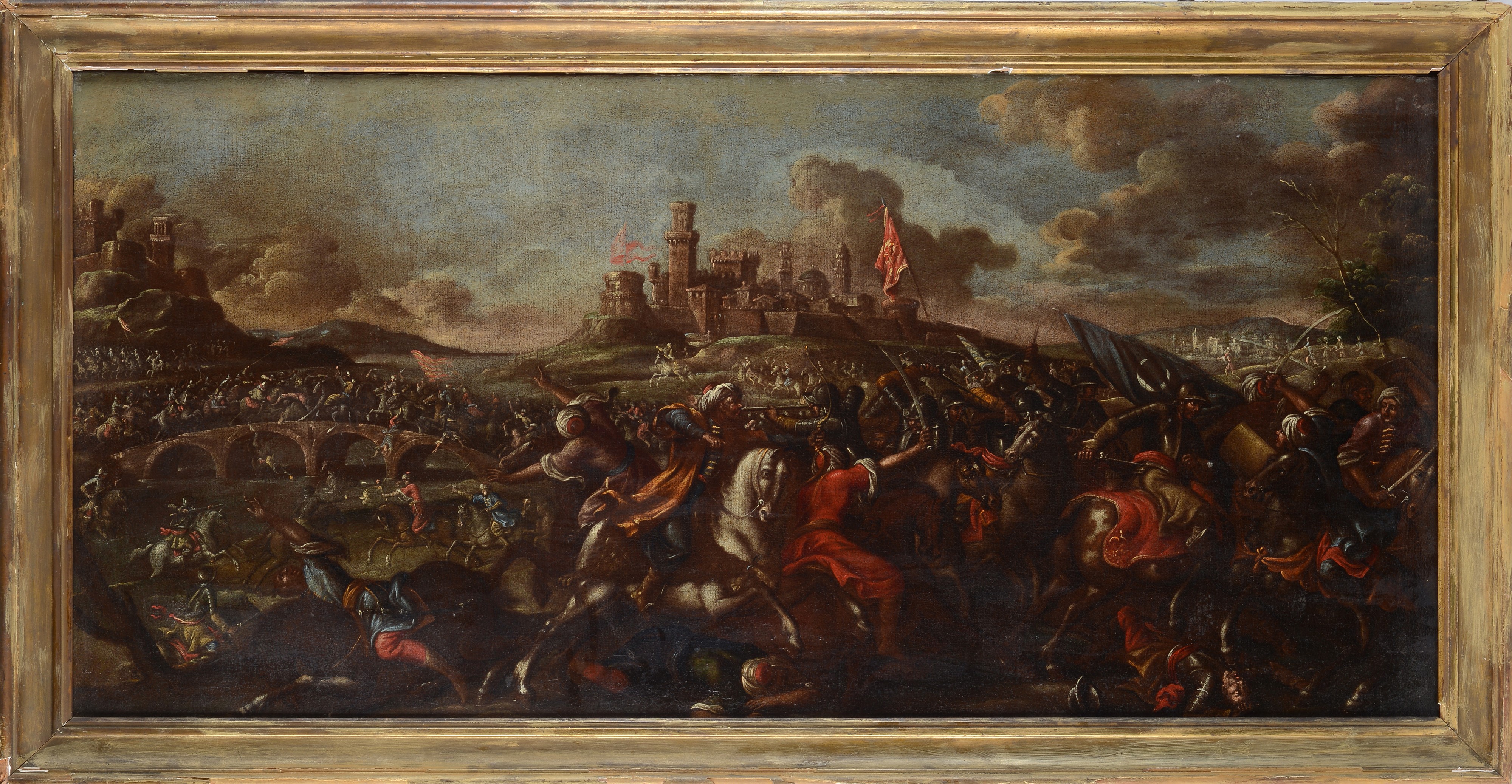 Battaglia fra esercito cristiano e turchi