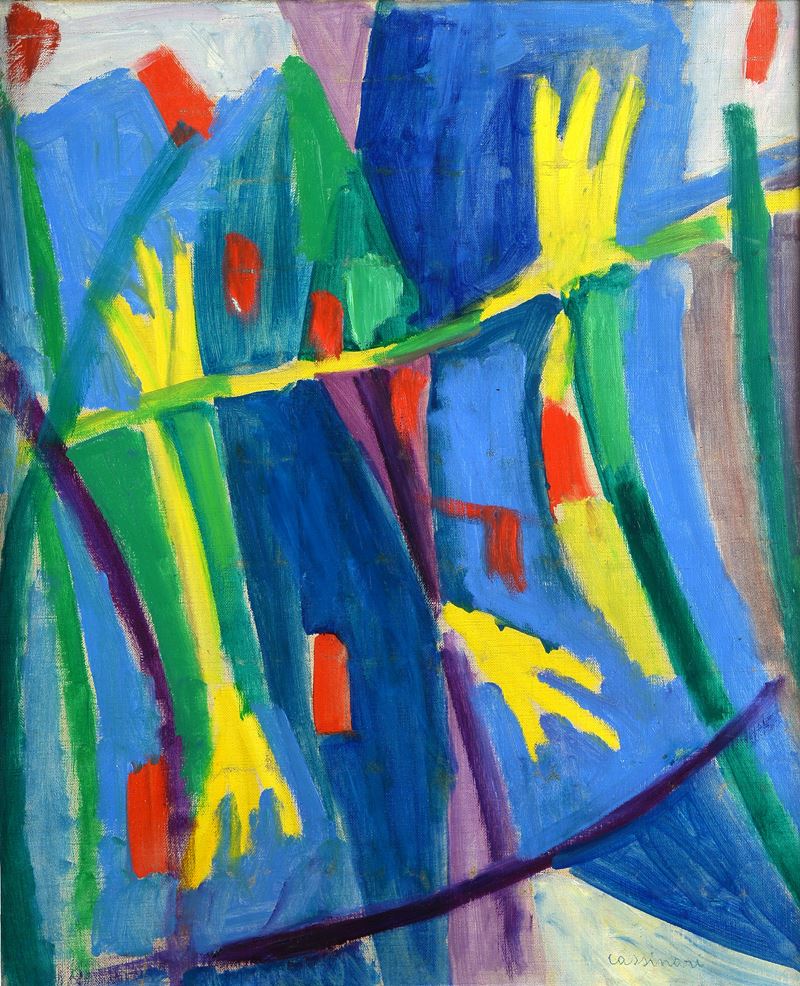Bruno Cassinari - Senza titolo, olio su tela, cm 55x45