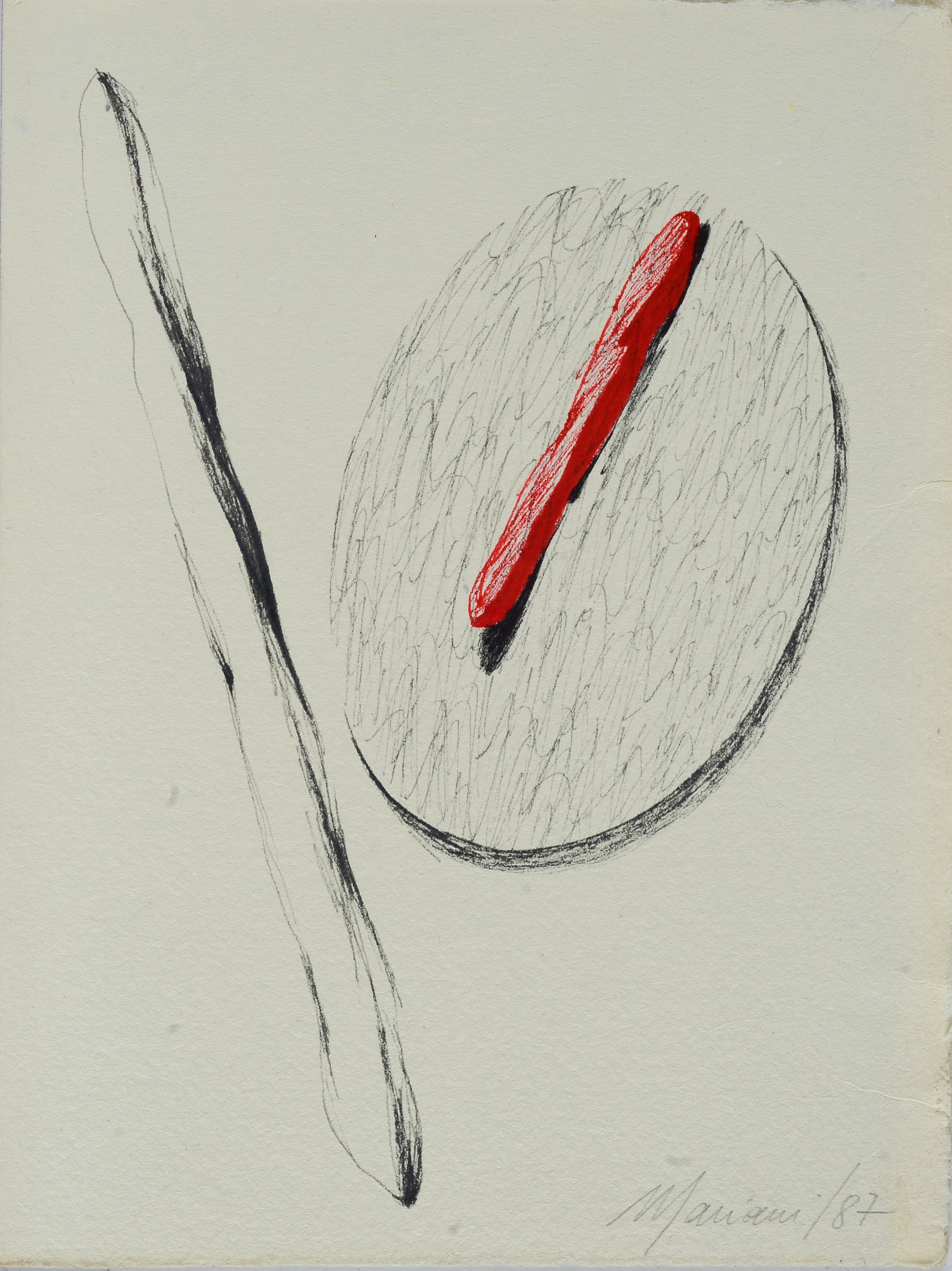 Umberto Mariani - Specchi - Collage e bassorilievo su foglio di piombo, 1987