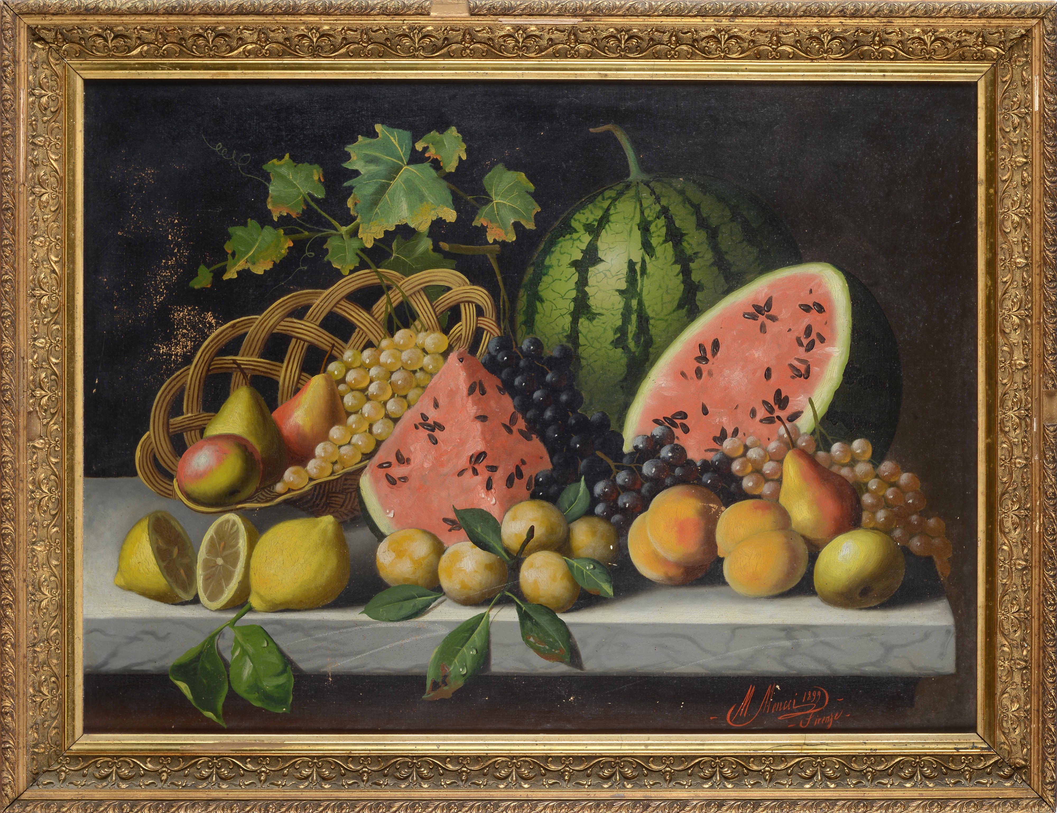 Michelangelo Meucci - Natura Morta con Frutta
