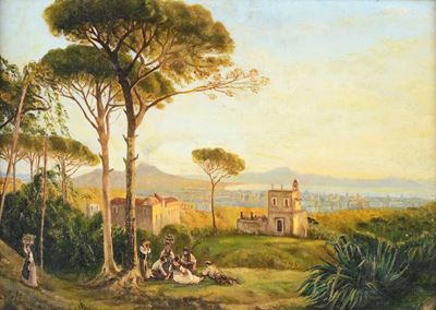Paesaggio con Vesuvio sullo Sfondo