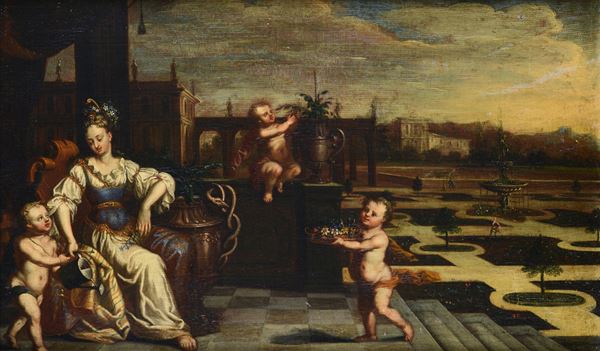 Scuola Tedesca, XVIII sec. - Allegorical figure