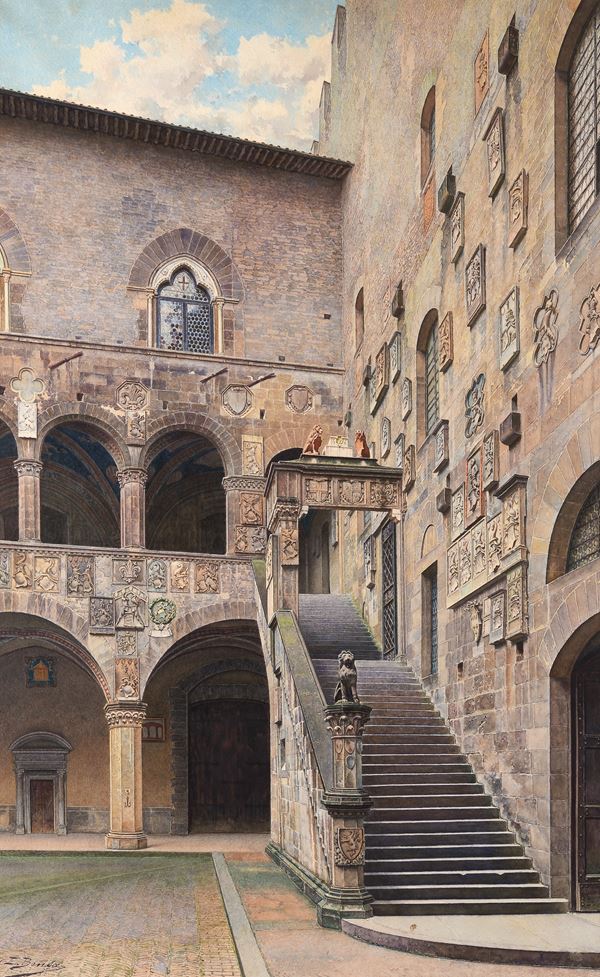 Ernesto Bensa - Bargello Courtyard