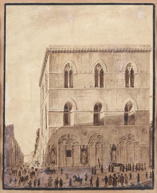Odoardo Borrani - Orsanmichele