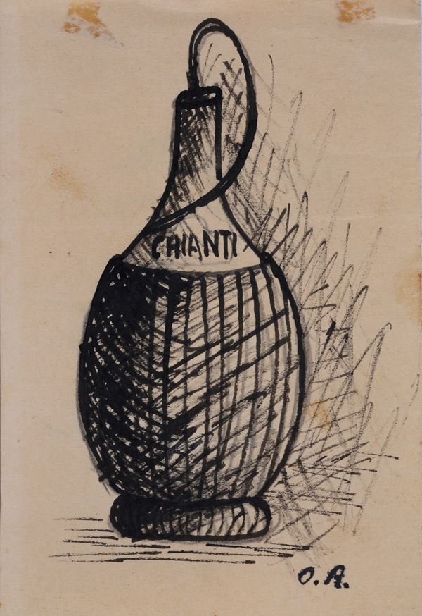 Ottone Rosai - Fiasco di vino