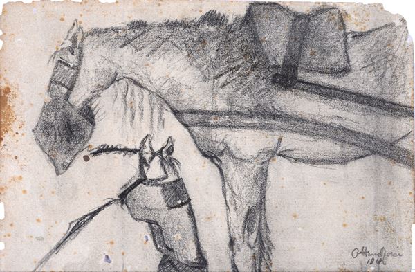 Ottone Rosai - Horses