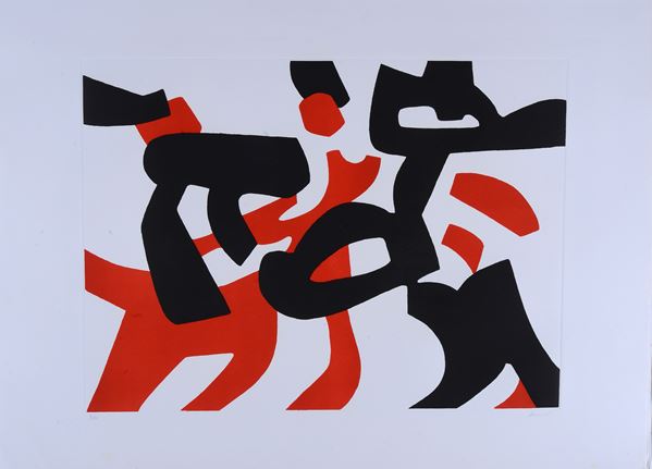 Carla Accardi : Senza titolo  - Litografia - Asta ARTE MODERNA E CONTEMPORANEA - Galleria Pananti Casa d'Aste
