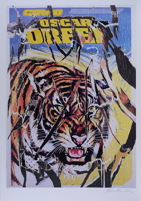 Mimmo Rotella - Circo Oscar Orfei