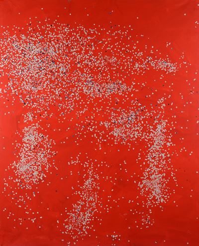 Coriandoli (tecnica mista su tela), 1986