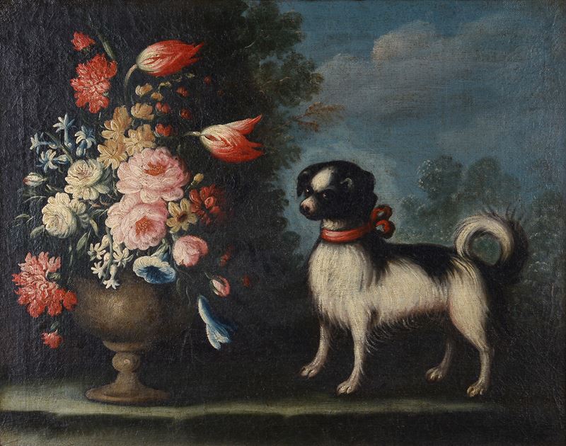 Natura morta con cane