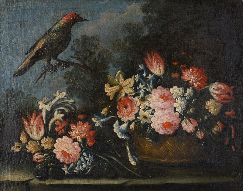 Natura morta con uccello