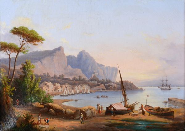 Anonimo, XIX sec. - View of Capri