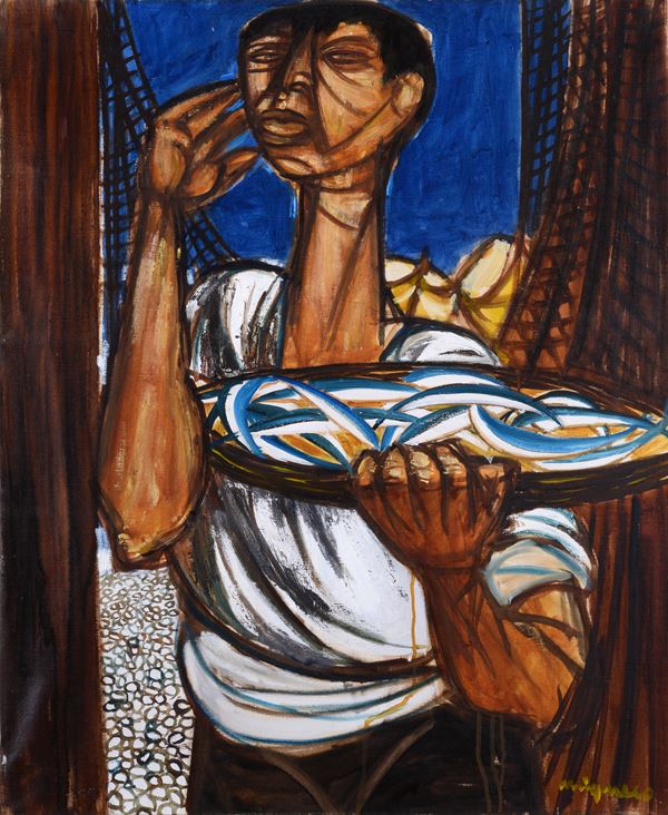 Giuseppe Migneco - Pescatore (Venditore di pesci)