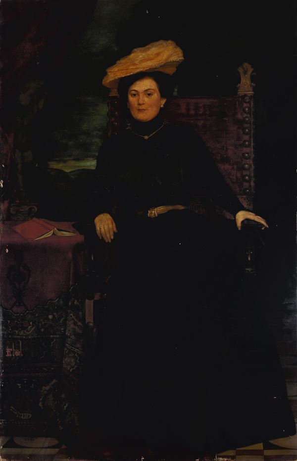 Anonimo, XIX sec. - Ritratto di signora