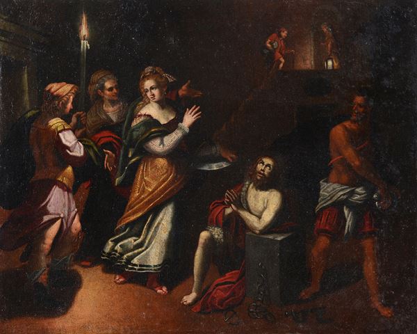 Scuola Lombarda, XVI - XVII sec. - Decollazione di San Giovanni Battista