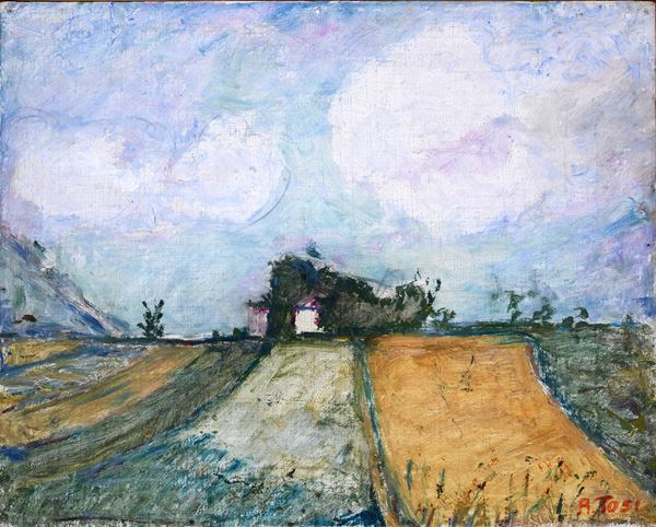 Arturo Tosi - Paesaggio di Rovetta