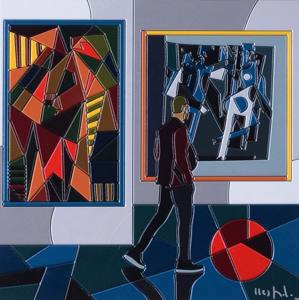 Ugo Nespolo - Oblique step