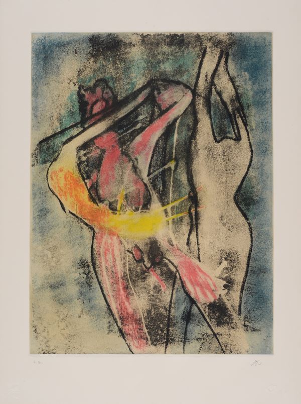 Sebastian Matta : Nudo  - Incisione e acquatinta - Asta ARTE MODERNA E CONTEMPORANEA - Galleria Pananti Casa d'Aste