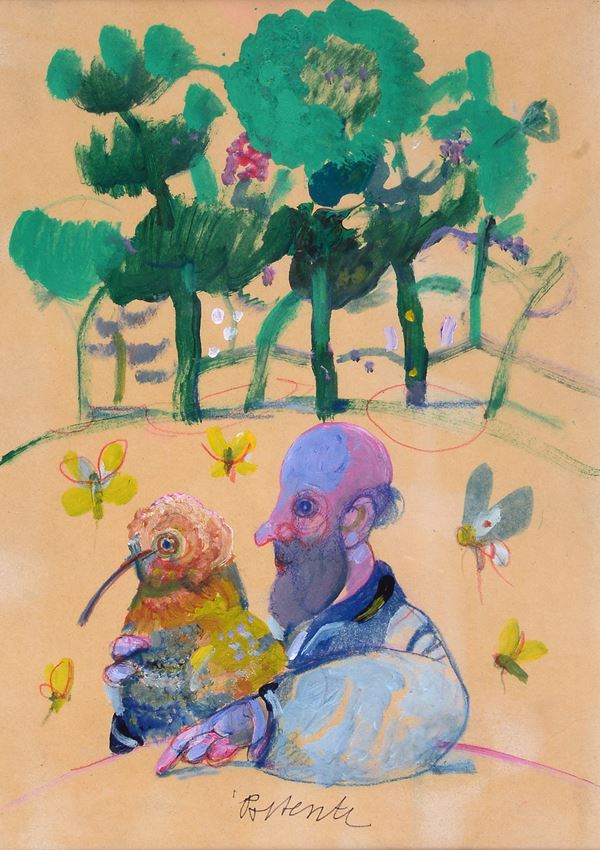 Antonio Possenti - Man with owl