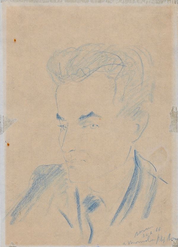 Aligi Sassu - Male portrait