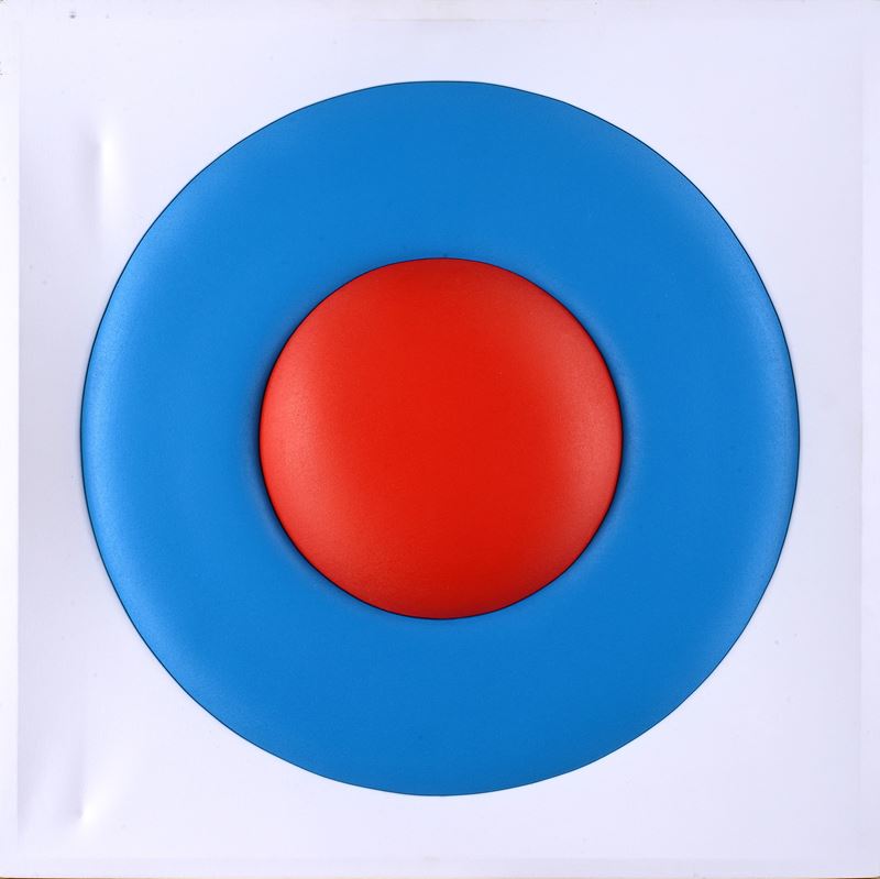 Introiezione 1 blu 1 rosso circle