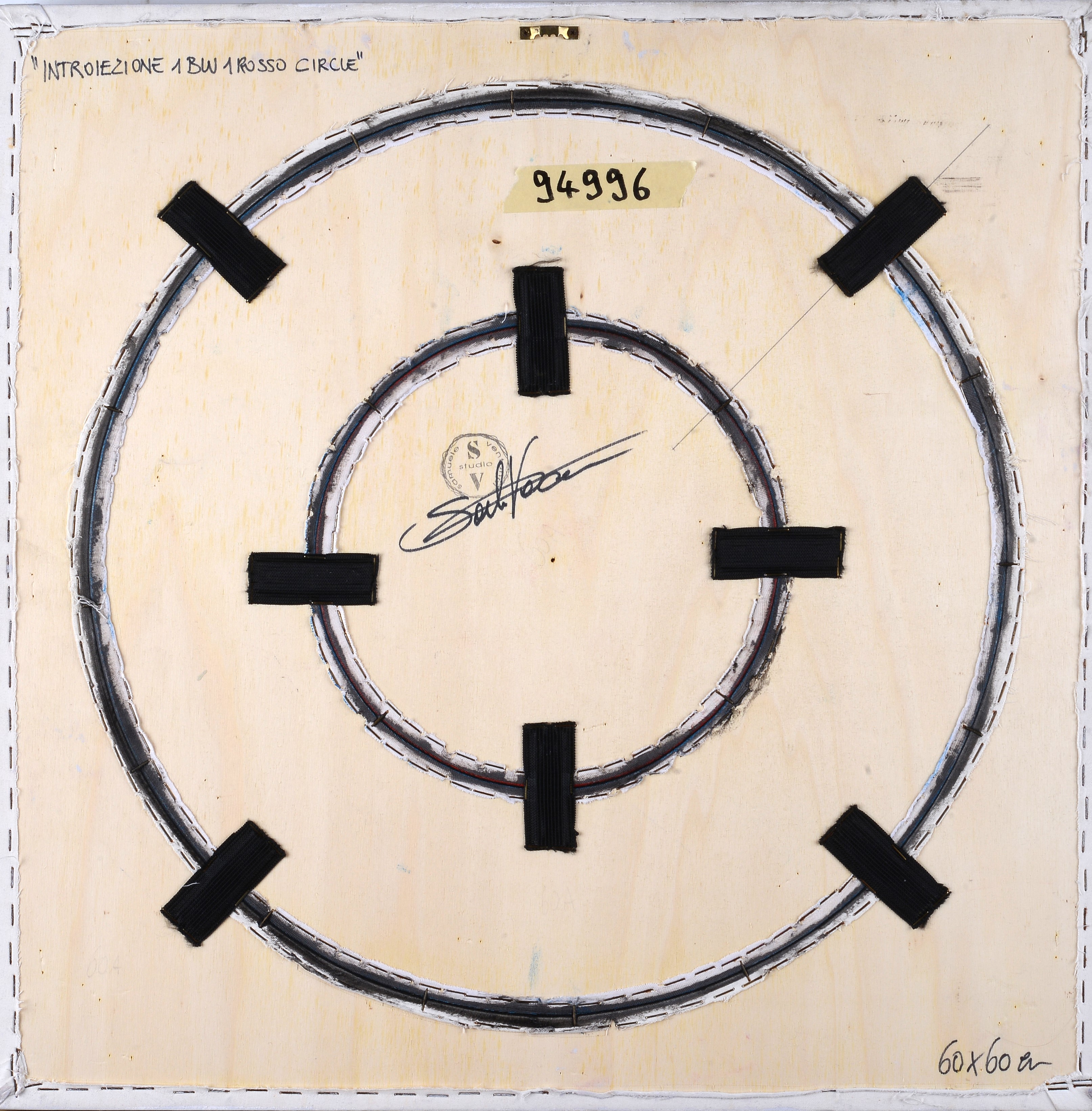 Introiezione 1 blu 1 rosso circle