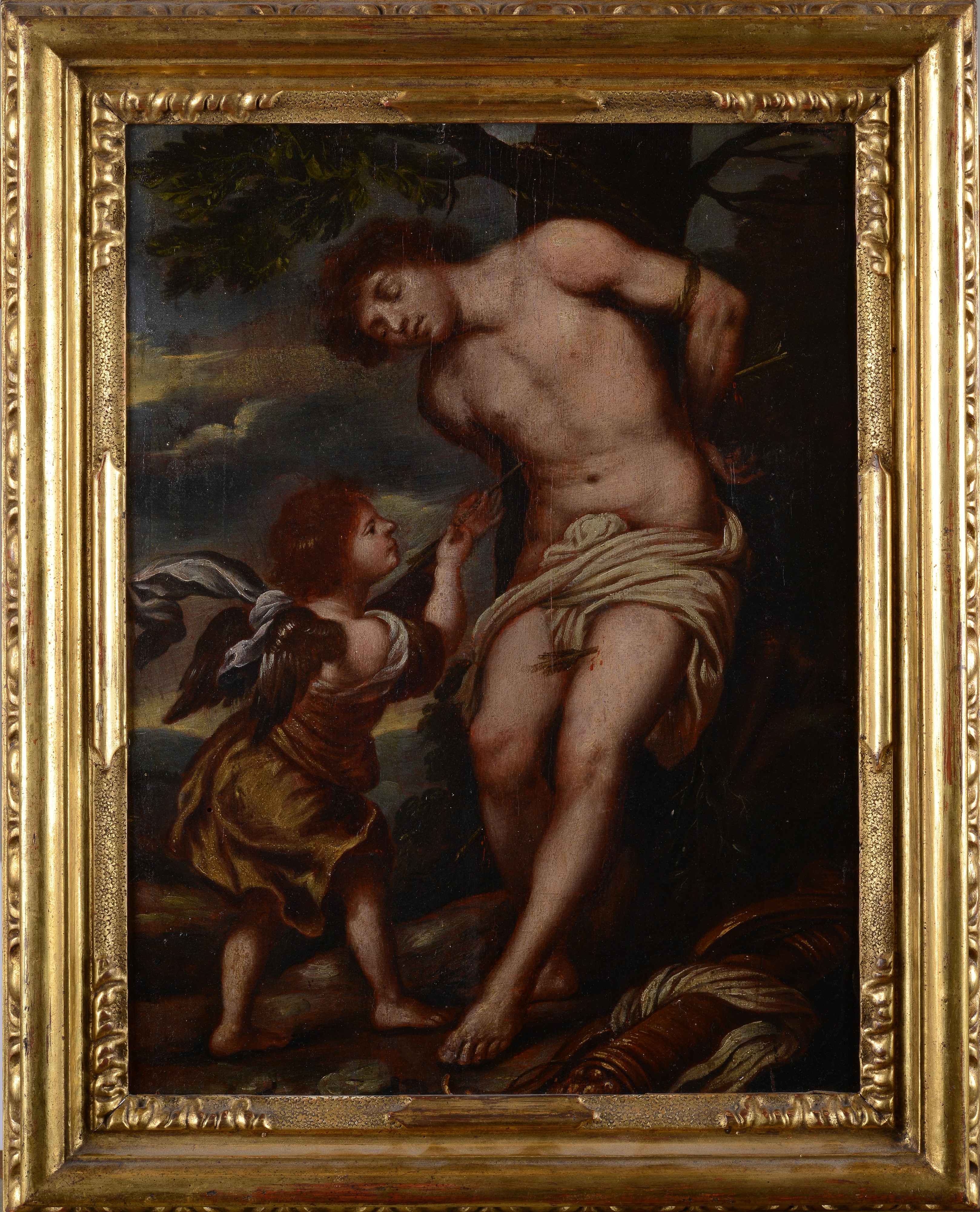 San Sebastiano curato dall'angelo (Da Gerard Seghers)