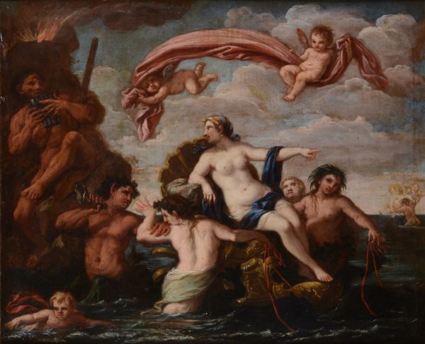 Scuola Italia Centrale, XVII - XVIII sec. - Trionfo di Galatea