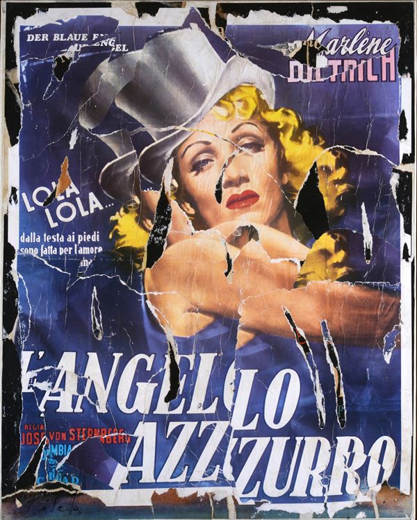 Mimmo Rotella - The Blue Angel