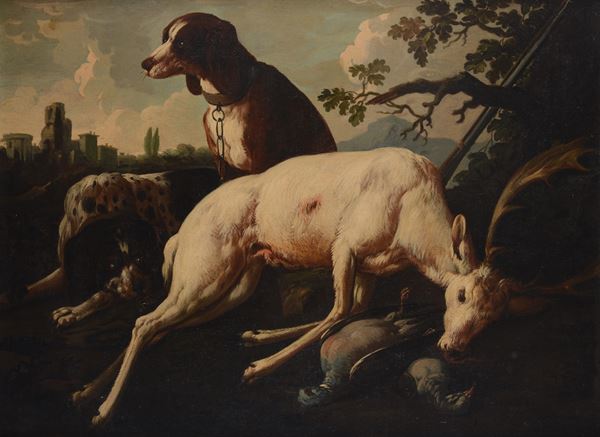 Attr. a Domenico Maria Sani - Natura morta con selvaggina