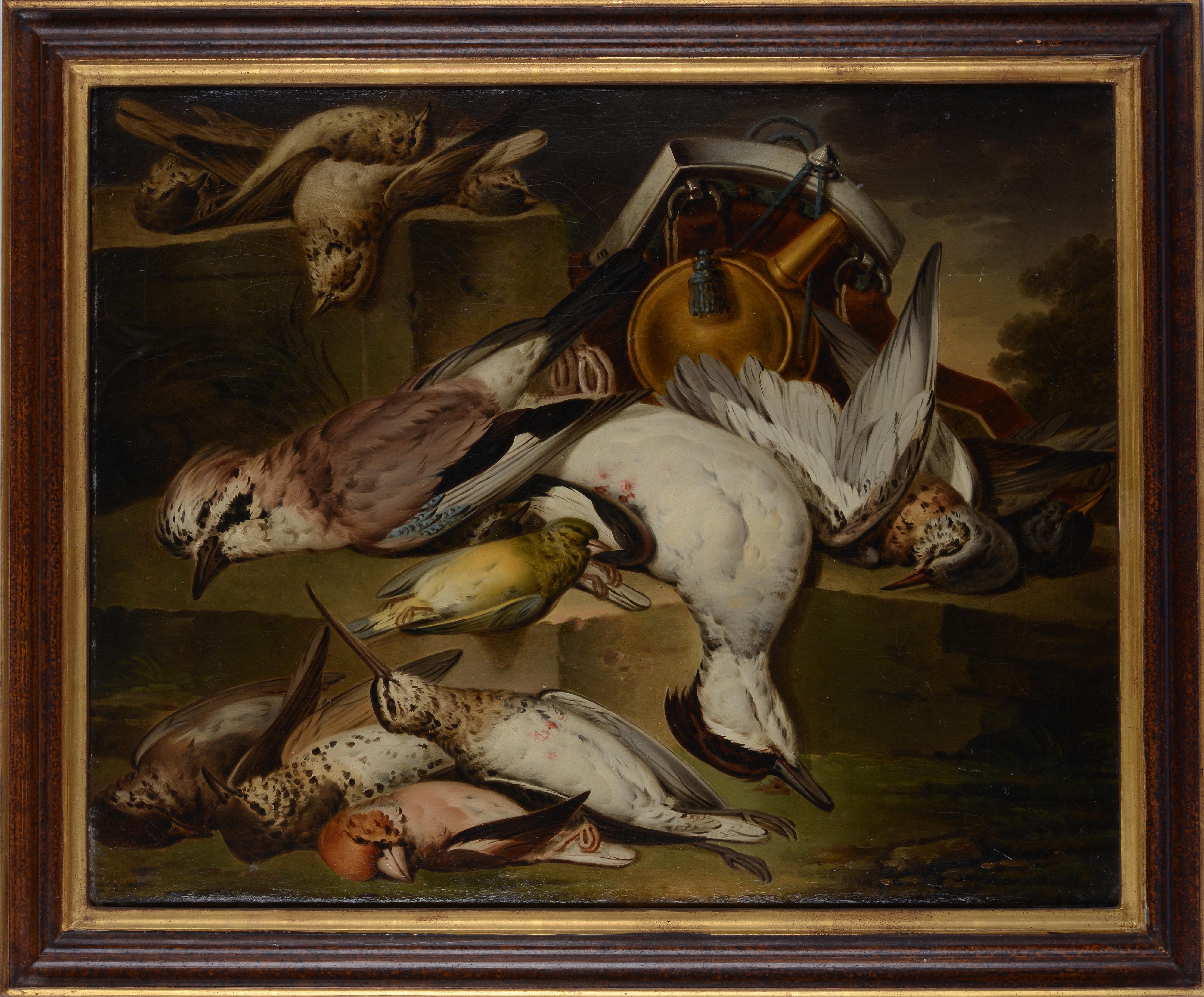 Coppia di nature morte con volatili