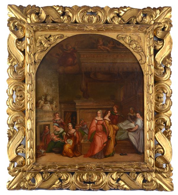 Anonimo, XIX sec. - Natività della Vergine (Da Andrea Del Sarto)