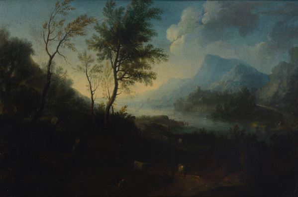 Attr. a Michele Pagano - Paesaggio