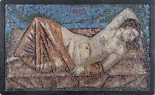 Anonimo, XX sec. - Lying nude